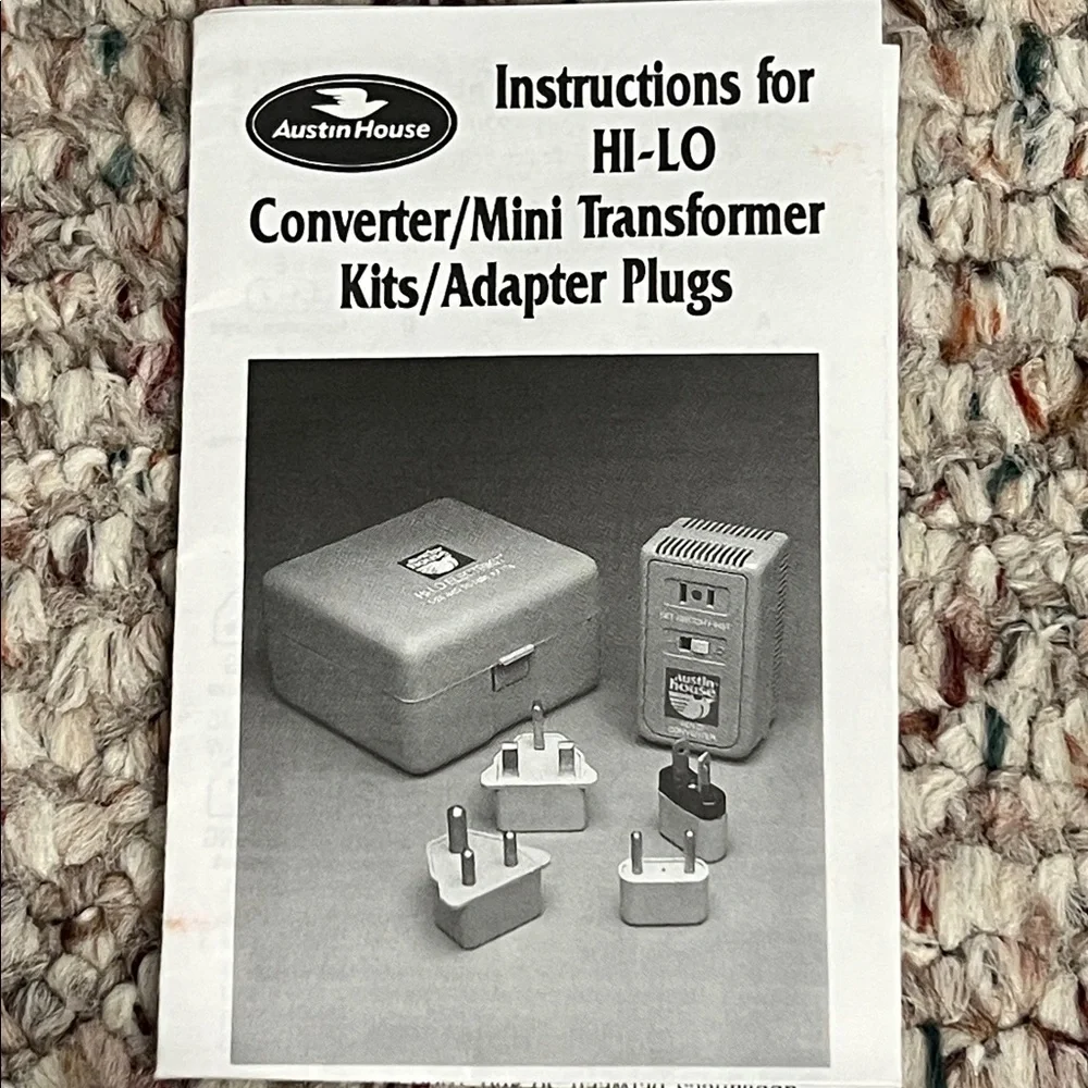 Austin House Hi-Lo Electrikit 1-25 and 50-1600 Watts Converter Mini Transformer